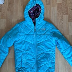 The North Face Girls Reversible Puffer Jacket size 10/12 Medium